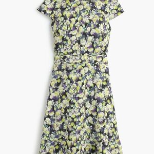 J. Crew Multicolor Floral Midi Dress